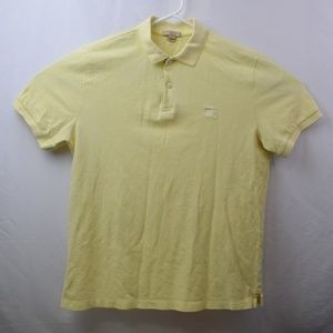Burberry Brit Men's Polo XL Yellow Short Sleeve